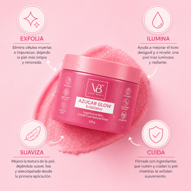 Solyva™ Azúcar Glow Exfoliante Iluminador