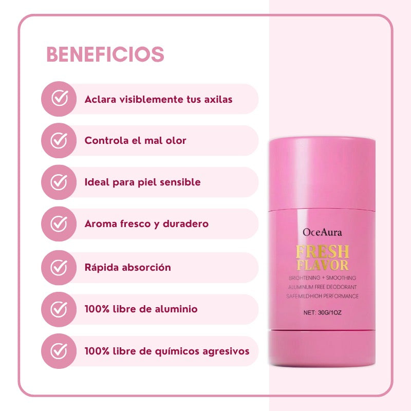 Solyva™ Fresh Flavor  Desodorante Natural Sin Aluminio