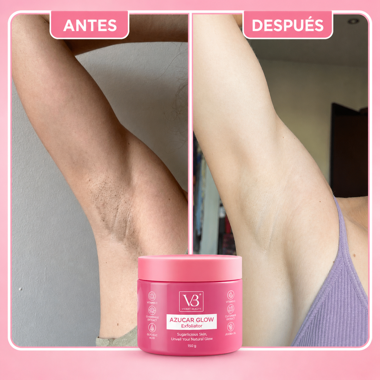 Solyva™ Azúcar Glow Exfoliante Iluminador