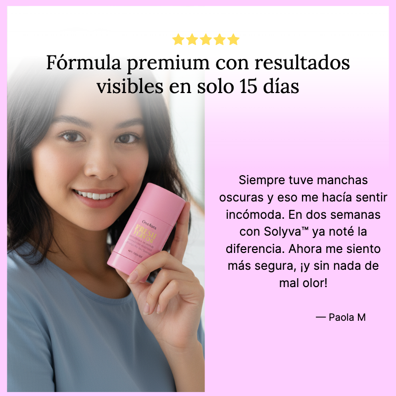 Solyva™ Fresh Flavor  Desodorante Natural Sin Aluminio